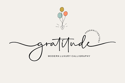 Gratitude Font handwritten font