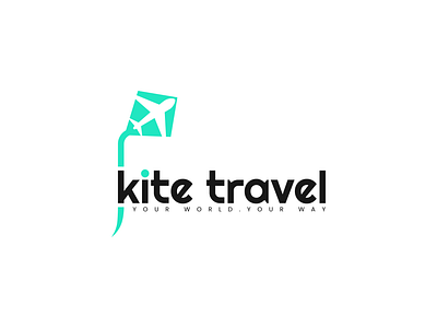 kite travel logo branding design graphic design illustration logo vector