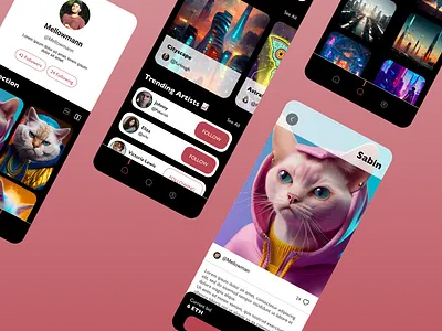 Moon - NFT Marketplace Case Study app nft ui ux