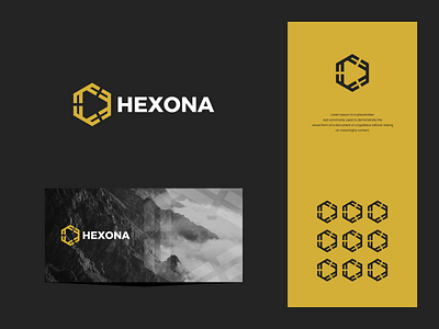 Hexona branding character design graphic design hexa hexagon hexagonal icon illustration logo logodesign minimalist symbol vector