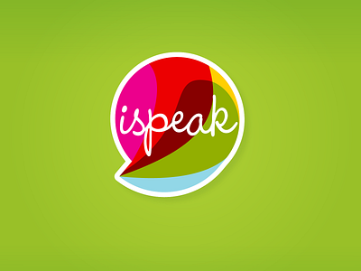 ispeak branding illustration logo vector