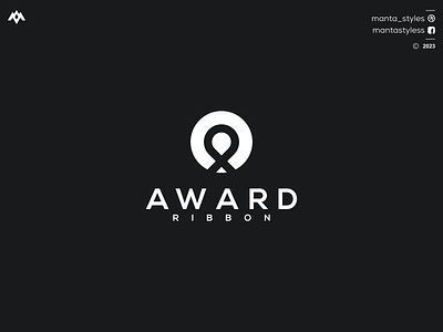 AWARD RIBBON a logo app award logo branding design icon illustration letter logo minimal ribon letter a logo ui vector