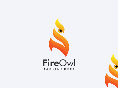 Owl Logo animal brand branding business company design elegant fire illustration inspirationlogo logo logofolio logotype owl vector