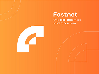 Fastnet branding concept creative design f logo gradient internet letters logo logomark minimal monogram