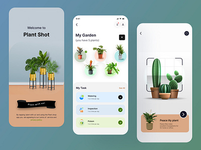 Plant shop mobile app design app app design design flower garden graphic design green indoor mobile app plant plant app design planting shop tree ui uiux design ux