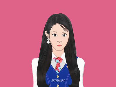 Wonyoung Ive Illustration design design illustration graphic design illustration illustrator ivestarship jang wonyoung korean photoshop design vector vector art vector design wonyoung ive