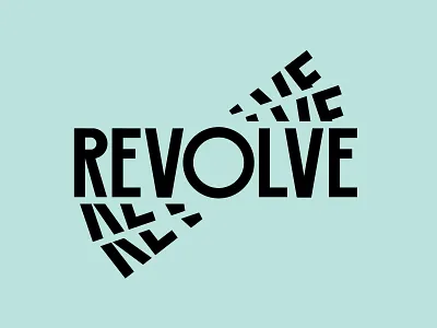 Revolve Logotype coffee coffee logo lettering ligature logo logo design logo designer logotype revolve revolving rotate rotating logo spin type typography wells wells collins wells collins design wordmark