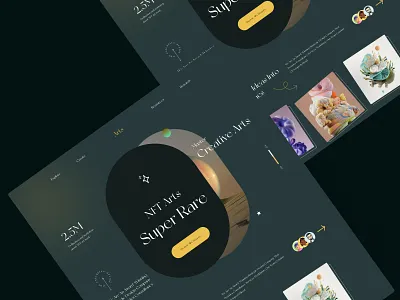 NFT Collection Website 3d 3d nft app crypto landing landing page marketplace motion design nft nfts phenomenon studio ui ui design ui ux web web design webdesign website website design