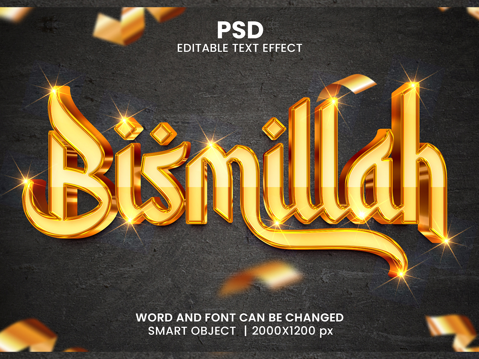 Islamic luxury 3D Editable Photoshop Text Effect Template by Bdrobin on Islamic luxury 3D Editable Photoshop Text Effect Template by Bdrobin on