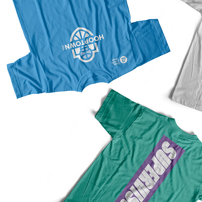 Hooptown League Shirts branding graphic design