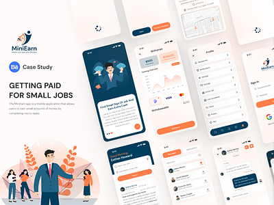 Small Job finder Mobile App Case Study appdesign designersforhire designprojects digitaldesign freelance gigeconomy interactiondesign mobileappdesign mobileui mobileux productdesign smalljobs ui uidesign userexperience userinterface uxdesign visualdesign