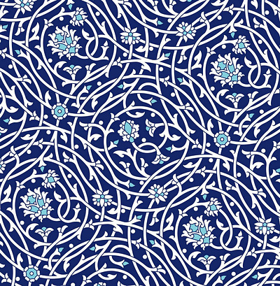 Floral Seamless Pattern ancient arabic art fabric floral islam iznik middle asia morocco mosaic muslim pattern seamless texture tezhip tile turkish uzbekistan