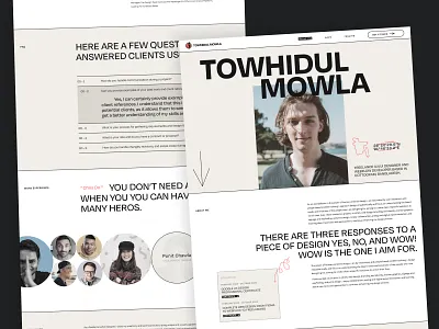 Portfolio about page clean design expreimantal landing page line minimal modern portfolio portfolio website tm22b trendy ui uiux web web design website