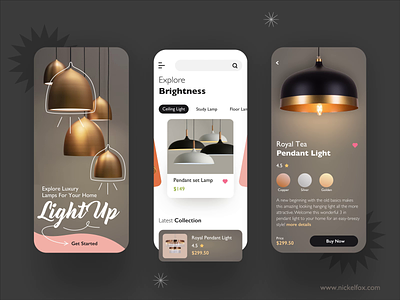 Home Lighting Mobile Ios App android animated animation app branding design e commerce interior ios iot iphone light mobile interaction mobile ui motion design online shop smart light ui ux