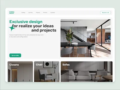 Design Interior website 🪑 atwinta figma interior agency
