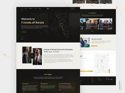 FOK Community Landing page Design dark design figma landing page ui ux design