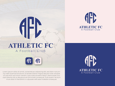 Athletic FC Logo Design for Football Club. adobe illustrator brand identity brand logo branding club logo design design logo designer football club logo graphic design illustration logo logo design