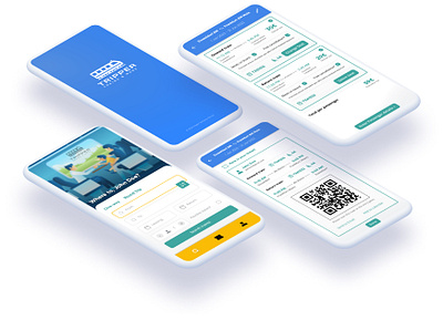 'Tripper', train ticketing app UI study app booking design graphic design material mobile mui product ticket train ui ui design ux