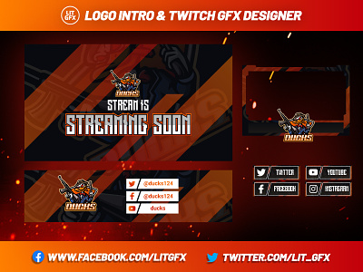 Full Twitch Package red and yellow 3d brandimple logo branding design facecam overlay full overlay gaming overlays graphic design illustration logo logo animation mascot logo motion graphics overlays stream overlay stream pack twitch overlay twtich alart ui vector
