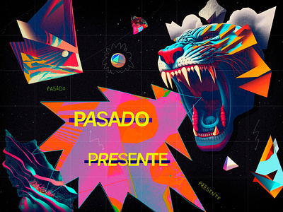 Pasado / Presente - animated poster after effects ai ai generated animated collage animated illustration animated poster animated type animation collage design digital collage figma graphic design illustration midjourney motion design motion graphics poster typography poster