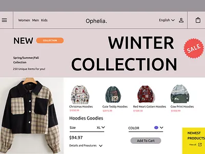 Clothes Webpage clothes design ecommerce ethnic minimalistic new ui ux web