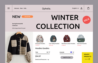Clothes Webpage clothes design ecommerce ethnic minimalistic new ui ux web