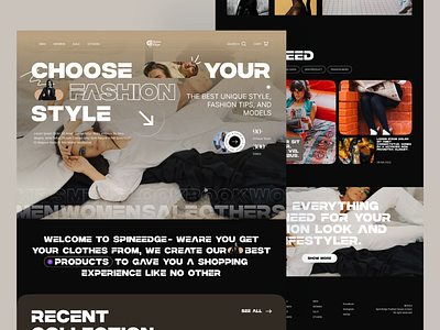 Online Fashion Shop - Landing Page design fashion figma ladies shop shopify ui ui ux uidesign ux design woman woocommerce