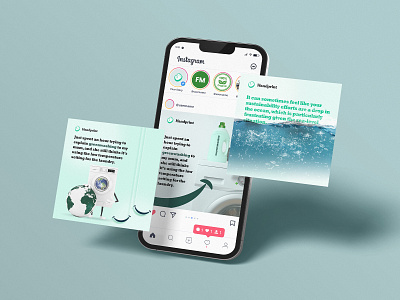 Social Media Design for Handprint brand branding creative design digital digital art fun graphic design green identity branding illustration instagram instagram post instagram post design modern post post design social social media social media design