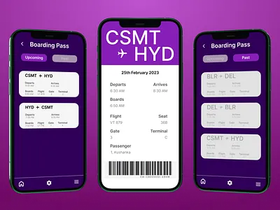 DailyUI 024 - Boarding Pass 3d animation branding graphic design logo ui