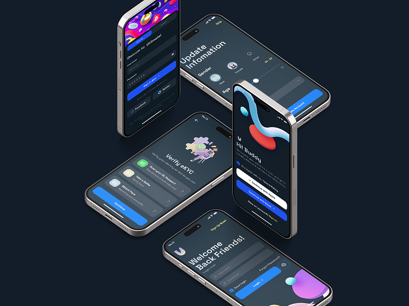 Utilmate Mobile App UI KIT - Authencation app authencation darkmode design ios kit mobile signin signup template ui ultimate