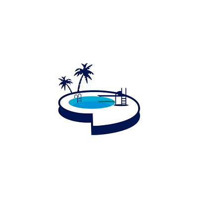 Swimming Pools brand identity company design illustration logo logo design logotype minimalist modern pools template