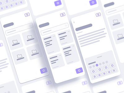 Low-fi Notes App 3d app app design clean concept creative digital figma interface ios lowfi minimal mobile app modern prototype purple simple template ux white