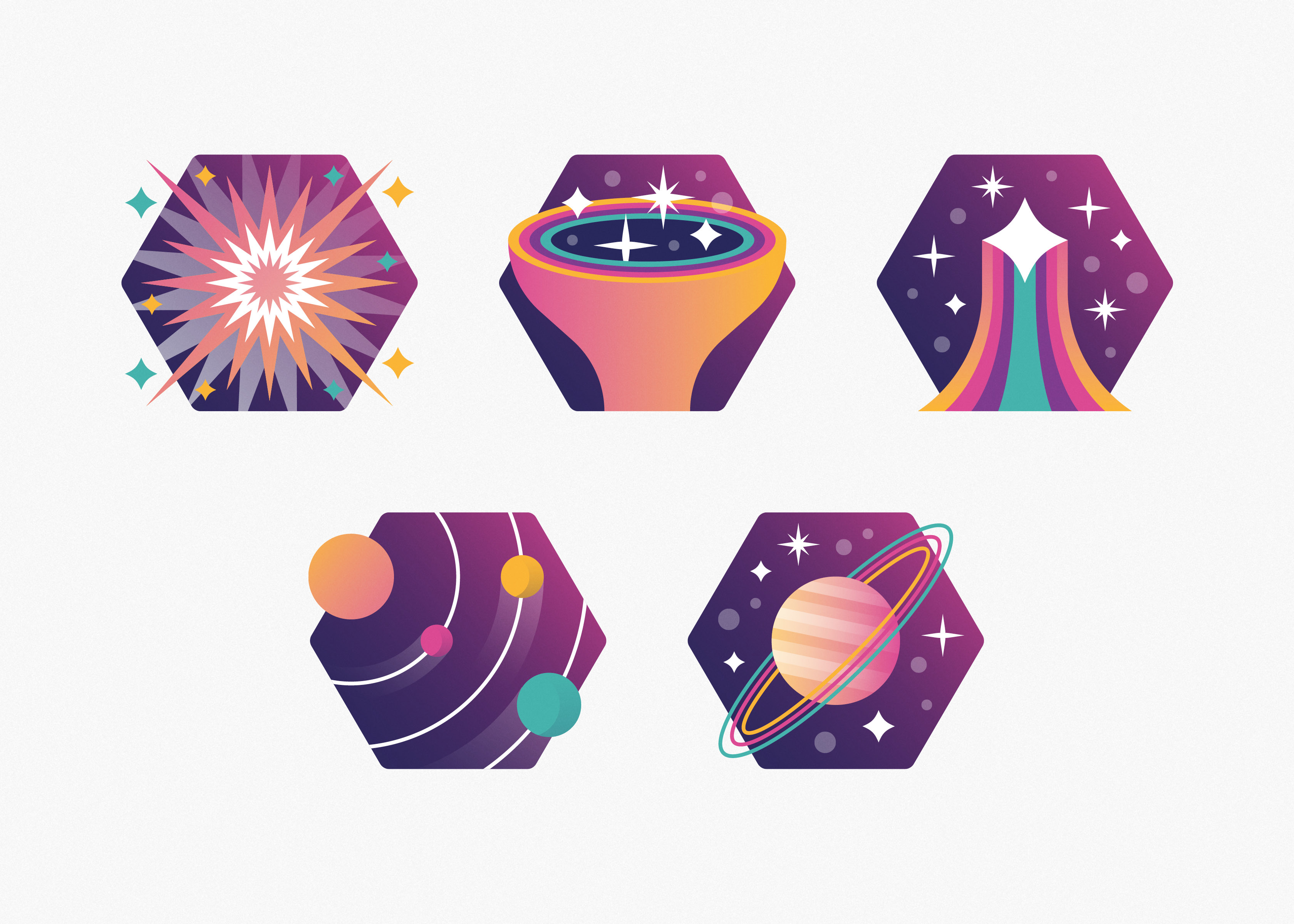 Example of James Webb Infographic Icons