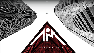 AIM DEVELOPMENT Logo design brand identity branding design developer grahic design logo design