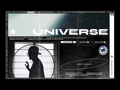UNIVERSE - Future Website Concept blog cms concept design future minimalist portfolio ui uiux ux web design website