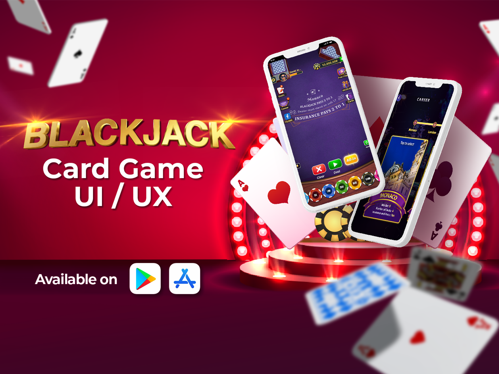 Download Ace Queen Balancing Blackjack Cards Wallpaper | Wallpapers.com