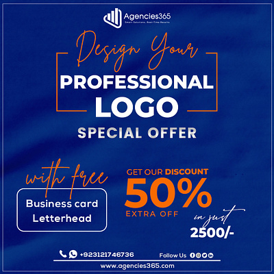 Professional Logo Designing Services with 50% off SPecial ffer brandidentity branding businesscard illustration letterhead logodesign makeyourownbrand pentoollogo personalbrand