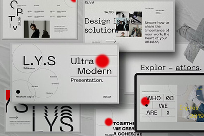 L.Y.S Presentation Template app branding design google slides keynote powerpoint ppt presentation presentation design presentation template slides ui