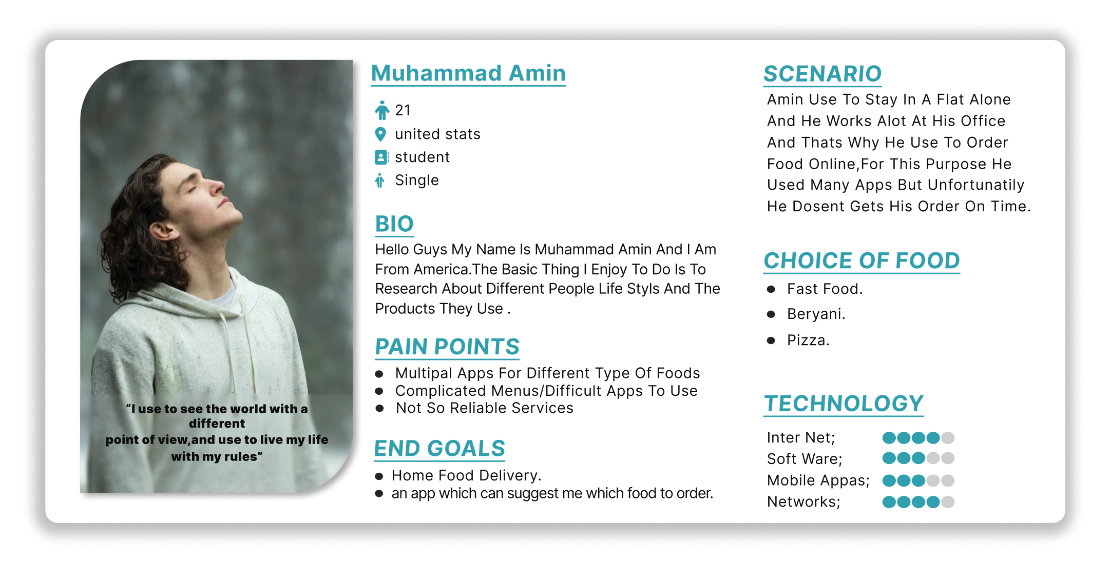 Ideal User Persona design experience identity presentation template uidesign user persona userpersona designs userresearch uxdesign