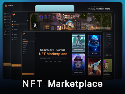 NFT MarketPlace animation branding graphic design marketplace meta website motion graphics nft nft landing page nft market nft website design nftmarketplace nftplatform nfts platform trending ui ux web 3.0 web3 webportal