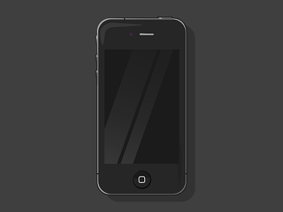 iPhone 4 apple graphic design illustration iphone smartphone vector vector art vector illustration