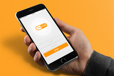Digi health App Login Screen Style mobile application photoshop ui ux