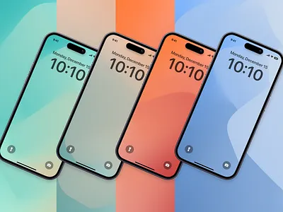 Soft Gradient Mobile Wallpapers design graphic design illustration wallpapers