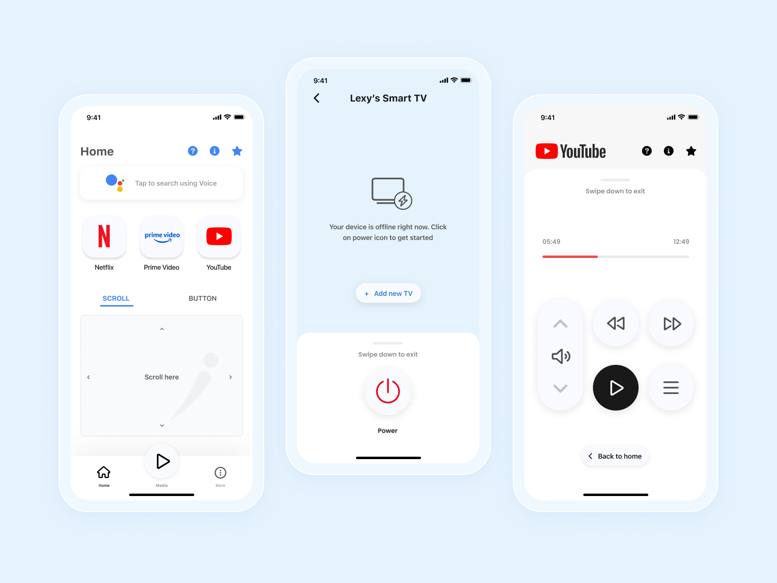 Smart Remote PMA design form fields ux smart remote ui
