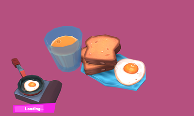 Easy Breakfast 3d art blender characterdesign concept design food illustration