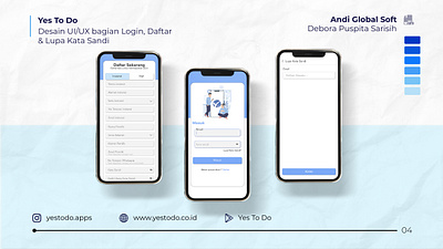 UI/UX Design Login Aplication_Yes To Do Aplication branding design graphic design illustration illustration art logo ui ux vector