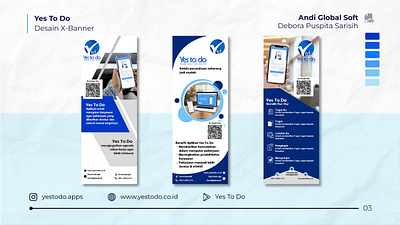 X-Banner Design_Yes To Do Aplication branding design graphic design illustration illustration art logo ui ux