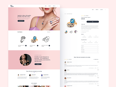 Toutique - Jewelry 2d beauty branding diamond jewerly rings ui web design webdesign website