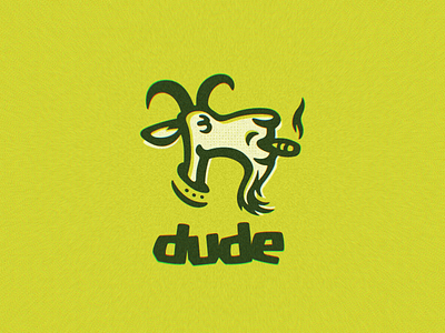 Goat logo brand branding character cool dude for sale goat logo logoground nagual design smoke