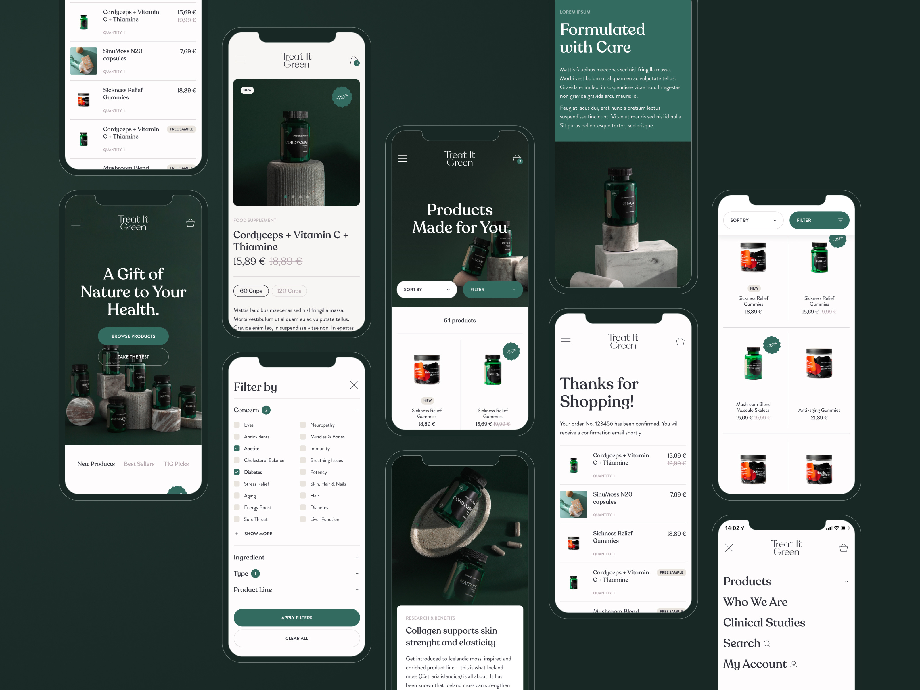 Example of Treat It Green | Ecommerce Website